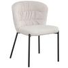 Stuhl Emily Beige - Beige/Schwarz, Lifestyle, Holz/Textil (55/79/59cm) - Mömax