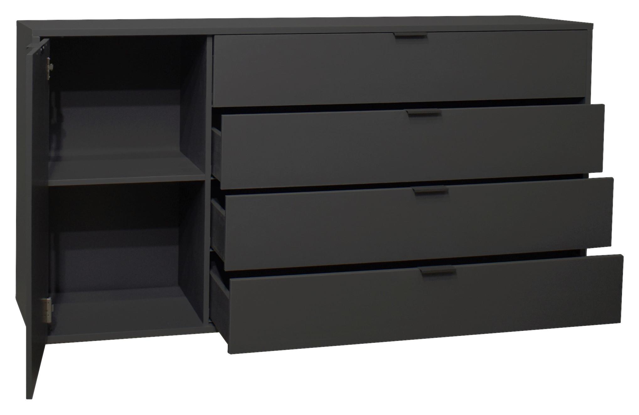 Sideboard in Anthrazit - Anthrazit, Modern (168/87/45cm) - Premium Living
