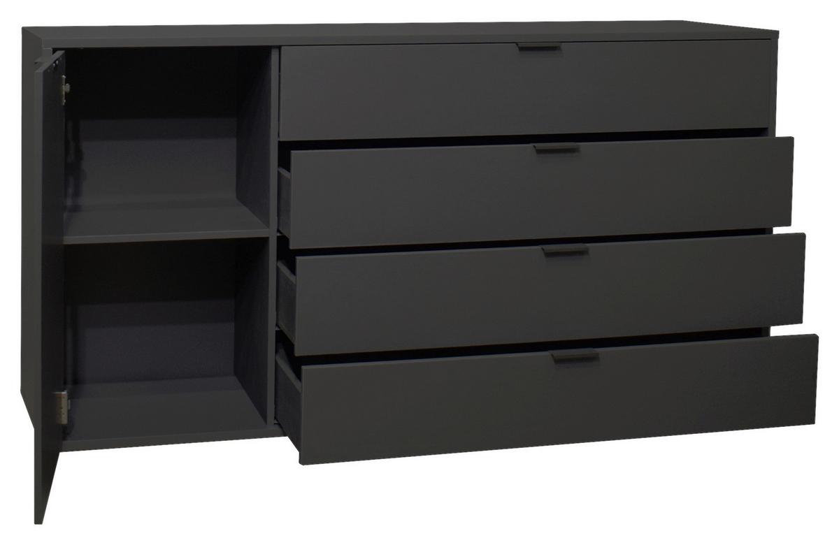 Sideboard Bounty in Anthrazit - Anthrazit, MODERN (168/87/45cm) - Premium Living