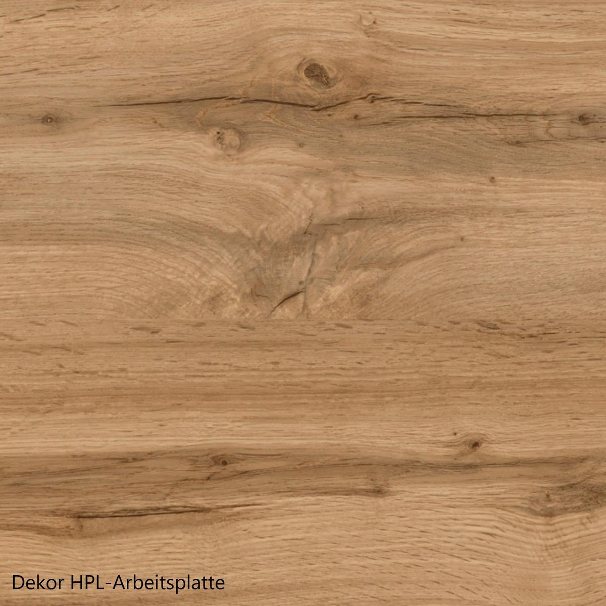 Herdumbauschrank Monza ca. 60x86 cm Weiß/Eiche - Weiß Hochglanz/Eiche Wotan, LIFESTYLE, Holzwerkstoff (60/86/60cm) - Held