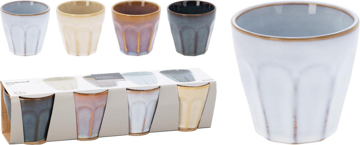 Kávésbögrekészlet Coffee - többszínű, kerámia (6,5/6cm)