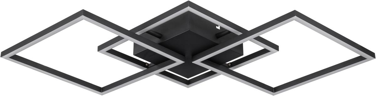 LAMPA SUFITOWA LED GIGA 4 *'SBN* - czarny, Trend, tworzywo sztuczne/metal (75,5/37/6cm) - Novel