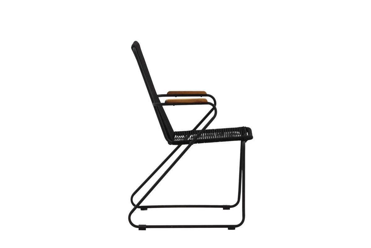 GARTENSESSEL BOIS - Schwarz, KONVENTIONELL, Metall (55/82/51cm) - Gardenson