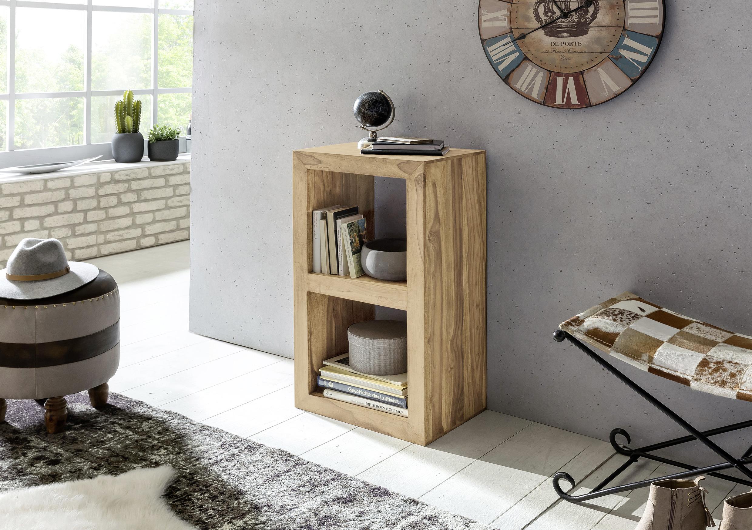 Standregal "Mumbai", aus Akazie - Akaziefarben, MODERN, Holz (50/88/35cm) - MID.YOU