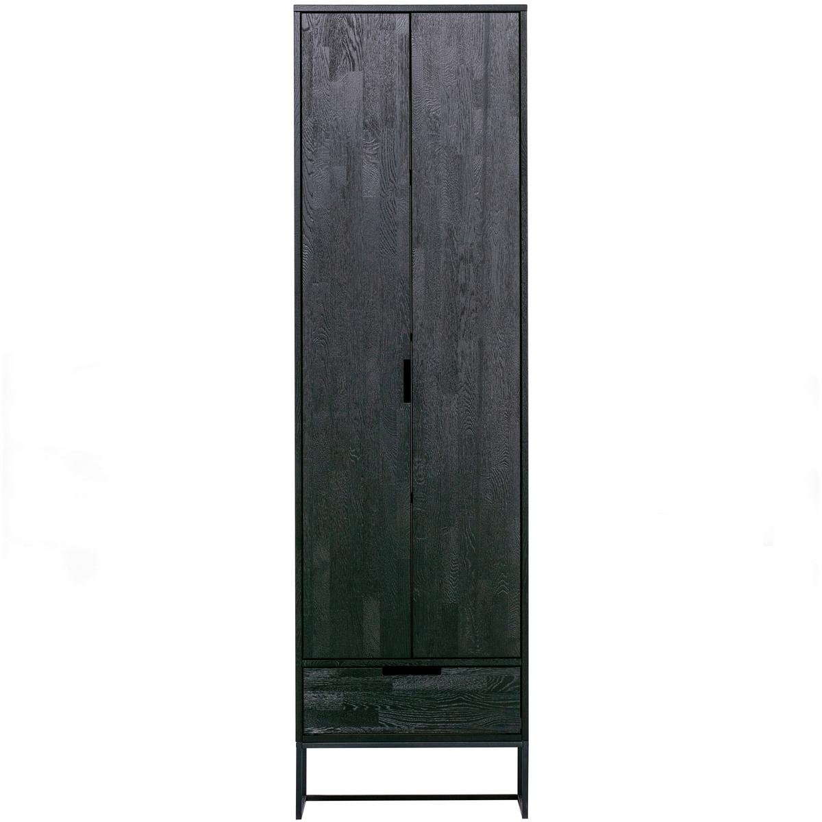 Mehrzweckschrank Silas Schwarz - Schwarz, Design, Holz/Holzwerkstoff (60/210/36cm) - Livetastic