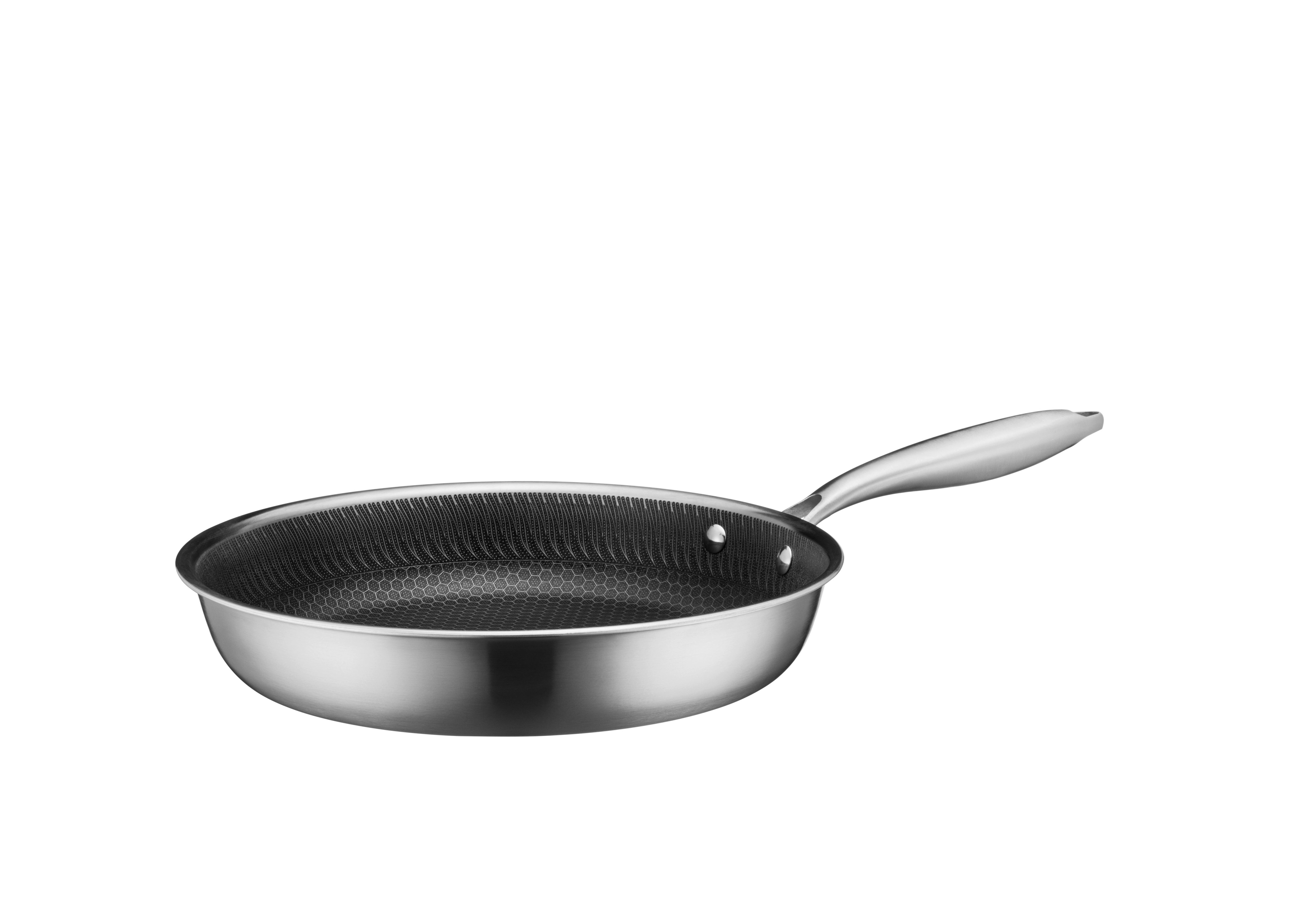 Bratpfanne 935595 Bratpfanne - Silberfarben/Schwarz, Basics, Metall (24/5cm) - Mäser