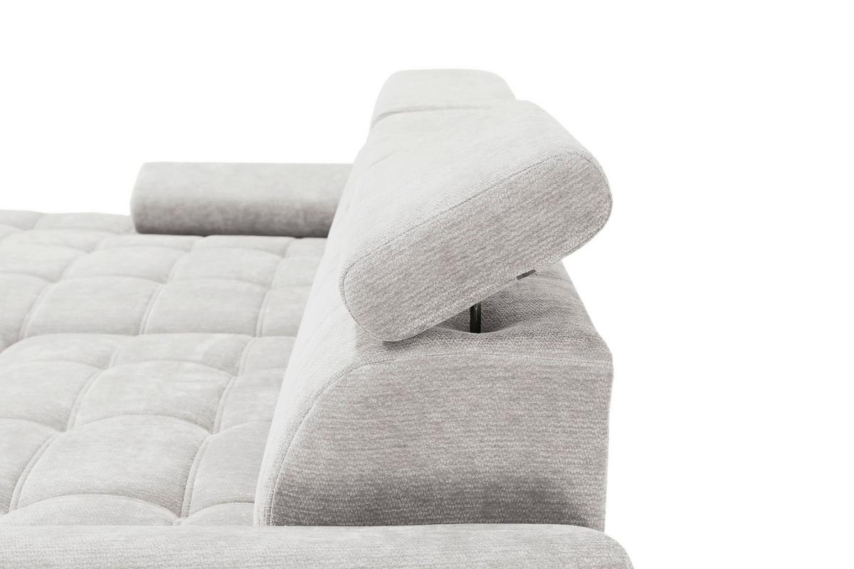 Kutna Garnitura Vegas - svijetlo siva/crna, Design, drvo/tekstil (173/294cm) - Modern Living