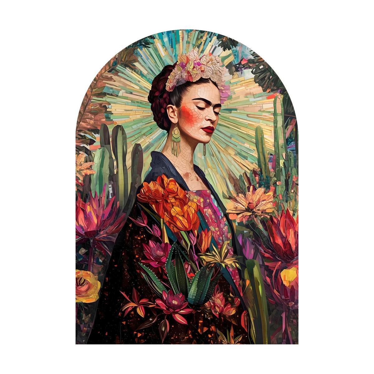 Glasbild Multicolor ca. 70x100cm - Multicolor, Basics, Glas/Papier (70/100cm)