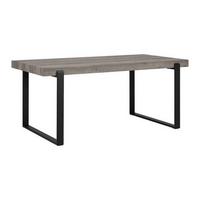 STÓŁ DO JADALNI MILA - kolor dębowy/czarny, Modern, metal (180/90/76cm) - Bessagi Home