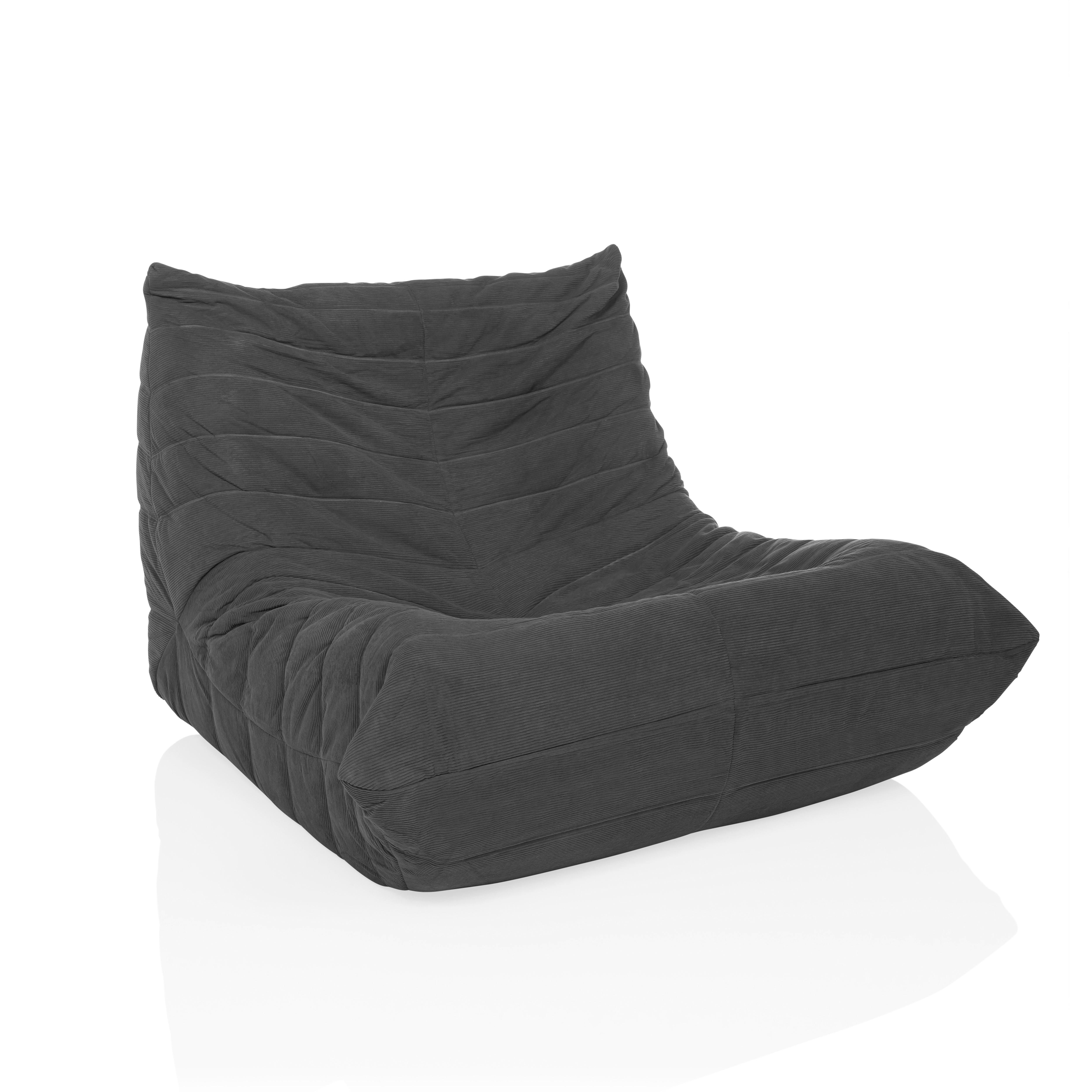 Naslanjač Sitzolo, Siva - siva, Moderno, tekstil (90/72/100cm) - MID.YOU