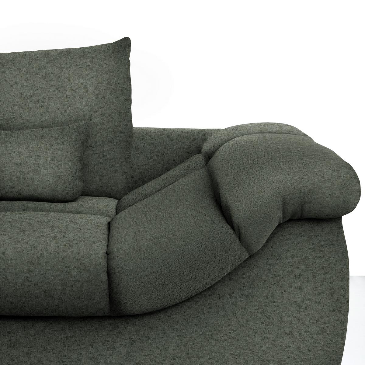 Wohnlandschaft Waikiki Grün - Chromfarben/Grau, Konventionell, Kunststoff/Textil (337/69/228cm) - Mömax