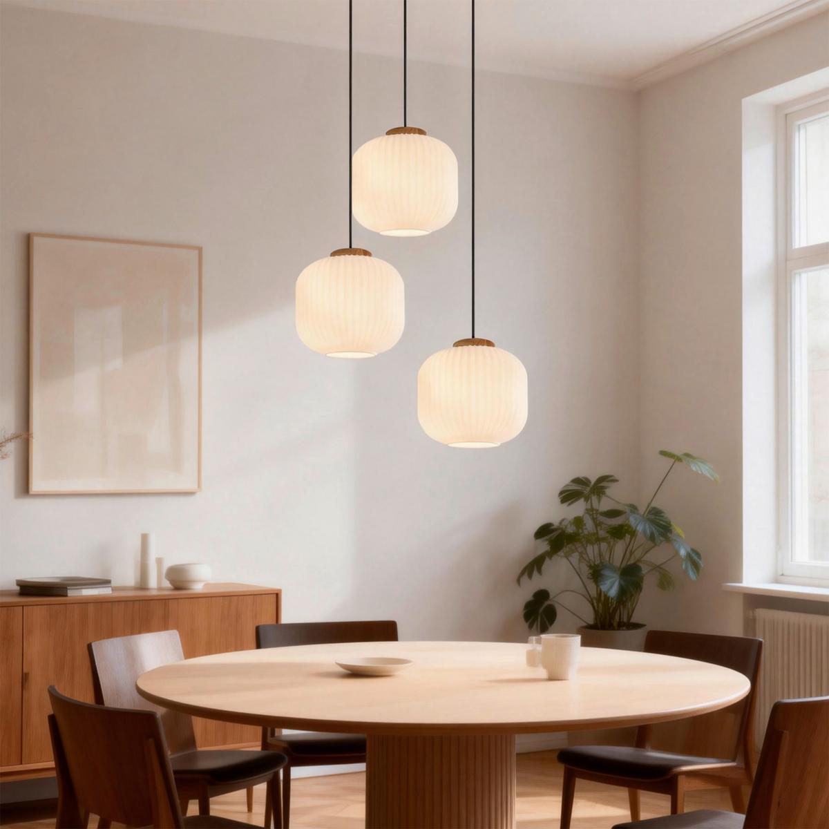 LAMPA WISZĄCA ANNA - biały, Trend, metal/drewno (47.5/120cm) - Collett's Monde