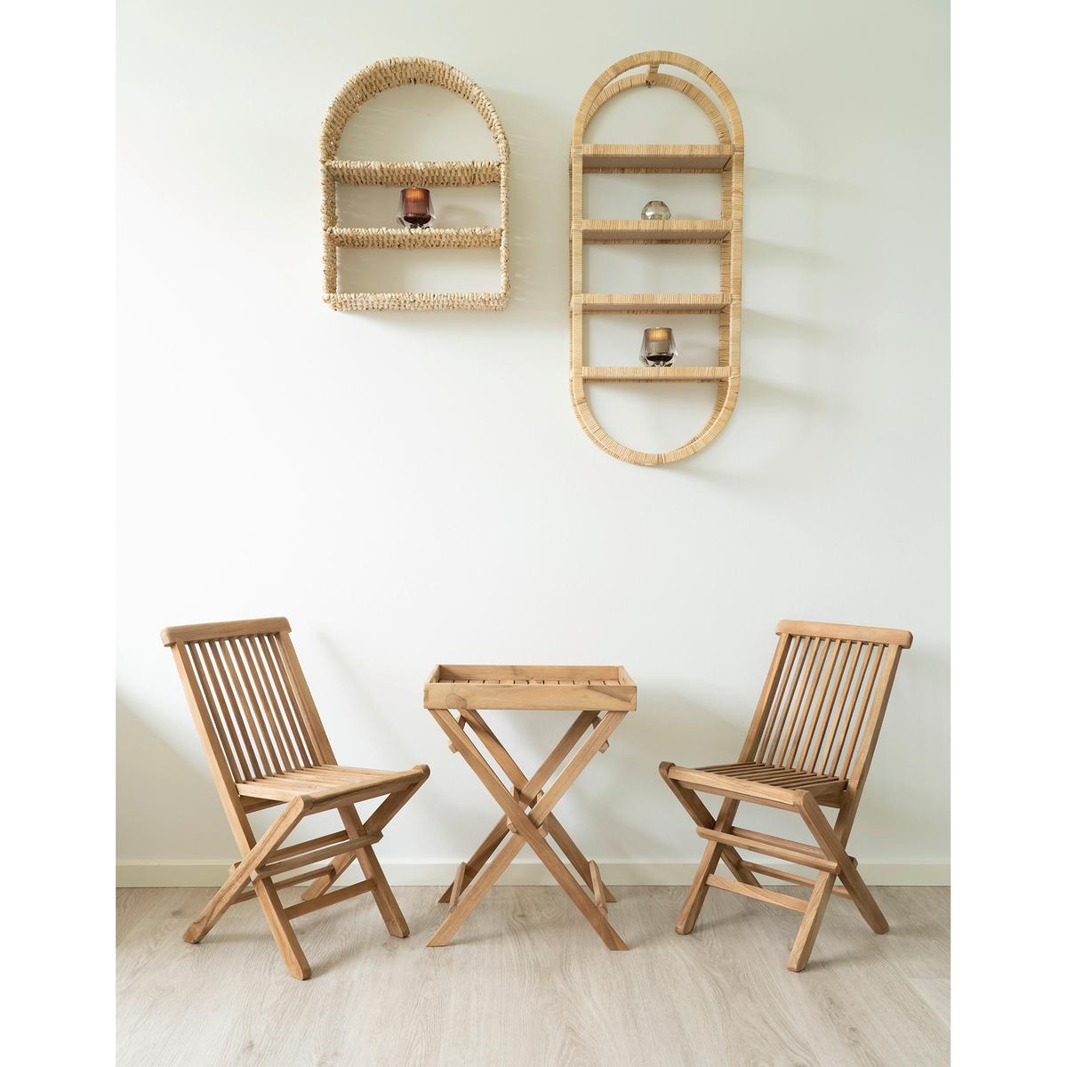 Kinderklappstuhl-Set Toledo Teak 2er-Set - Teakfarben, MODERN, Holz (31/58/42cm) - Gardenson