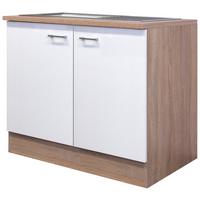 Mască de chiuvetă Samoa - stejar Sonoma/alb, Konventionell, material pe bază de lemn (100/85/57cm)