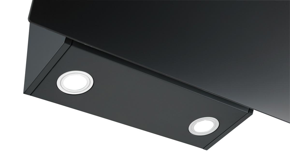 Kuhinjska Napa Respekta Alia, Črna, 60cm - črna, Trend, kovina/steklo (60/80,5-118,5/40,2cm) - Respekta