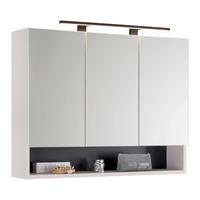 Spiegelschrank Florenz Kaschmir - Kaschmir, MODERN, Holzwerkstoff (90/70/20cm) - Mömax