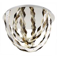 LED-Deckenleuchte Karilion Klar max. 40 Watt - Klar, Design, Kunststoff/Metall (60/42cm) - Globo