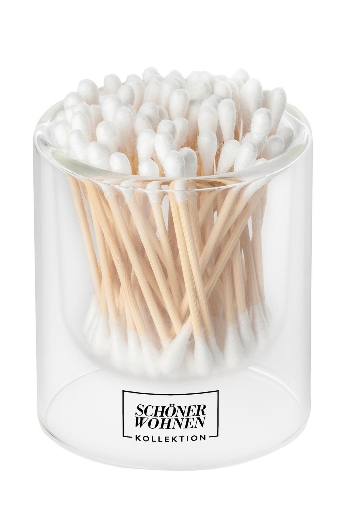 Duftkerze Schöner Wohnen-Kollektion Klar/Weiß - Klar, Design, Glas (7,5/8,5cm) - Schöner Wohnen