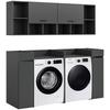 Hauswirtschaftsraum Free Anthrazit - Anthrazit, Basics, Holzwerkstoff (190/195/60cm) - MID.YOU