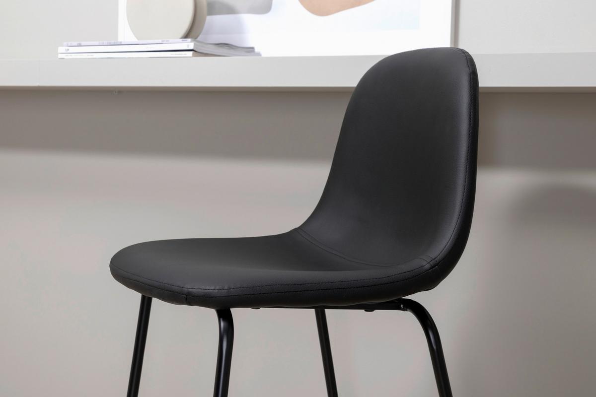 BARHOCKER-SET POLAR - Schwarz, Design, Kunststoff/Textil (41,5/105/43cm) - Livetastic