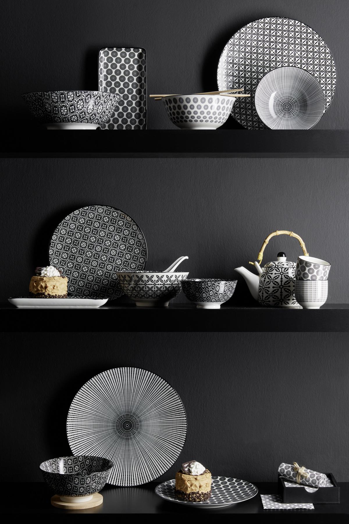 Müzlis Tál Shiva - fekete/fehér, Lifestyle, kerámia (15,5/7,5cm) - Modern Living