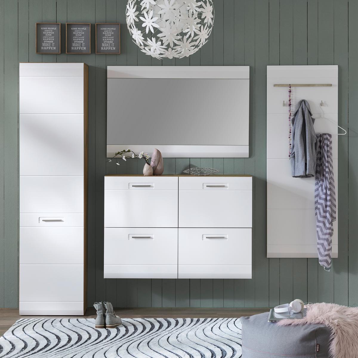 Panou cuier Auris - alb, Modern, material pe bază de lemn (60/162,2/1,9cm) - Modern Living