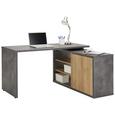 Eckschreibtisch in Anthrazit/Eichefarben - Eichefarben/Anthrazit, LIFESTYLE, Holzwerkstoff (140/74/120cm) - Premium Living Eckschreibtisch in Anthrazit/Eichefarben - Eichefarben/Anthrazit, LIFESTYLE, Holzwerkstoff (140/74/120cm) - Premium Living