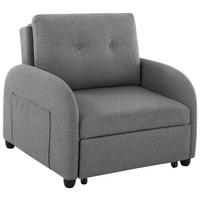 Fotelj S Funkcijo Ležišča Cosmo, Temno Siva - temno siva/črna, Design, umetna masa/tekstil (102/94/95cm) - Livetastic