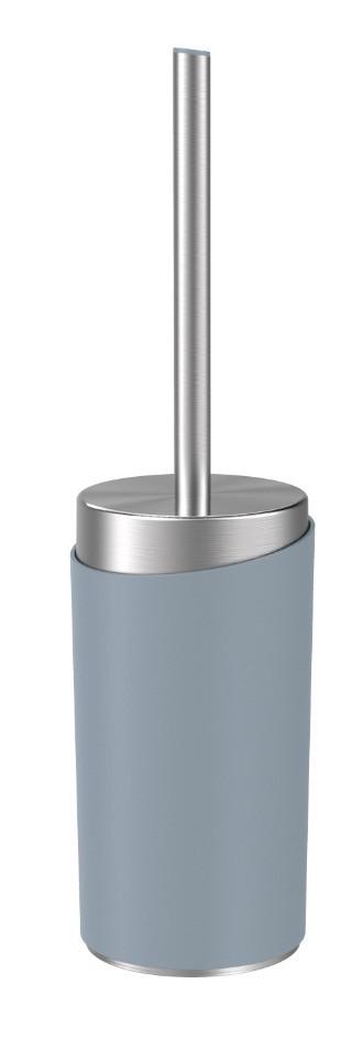 Wc-kefe Chris - nemesacél/szürke, Modern, műanyag/fém (9,6/37cm) - Premium Living