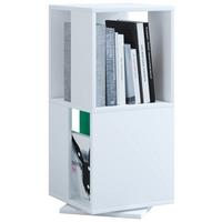 Vrtljiv Regal Stifta L, Bela - bela, Basics, leseni material (34/74/34cm) - MID.YOU