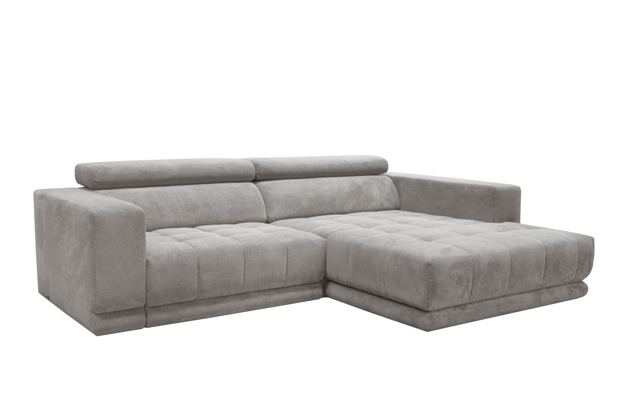 Kutna Garnitura Portland - svijetlo siva/crna, Moderno, tekstil/plastika (275/78-98/197cm) - Premium Living