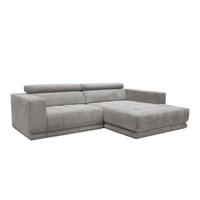 Kutna Garnitura Portland - svijetlo siva/crna, Moderno, tekstil/plastika (275/78-98/197cm) - Premium Living
