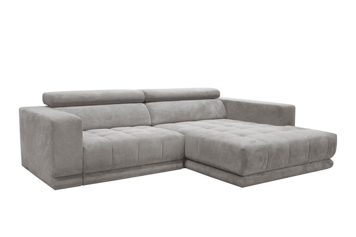 Kutna Garnitura Portland - svijetlo siva/crna, Moderno, tekstil/plastika (275/78-98/197cm) - Premium Living