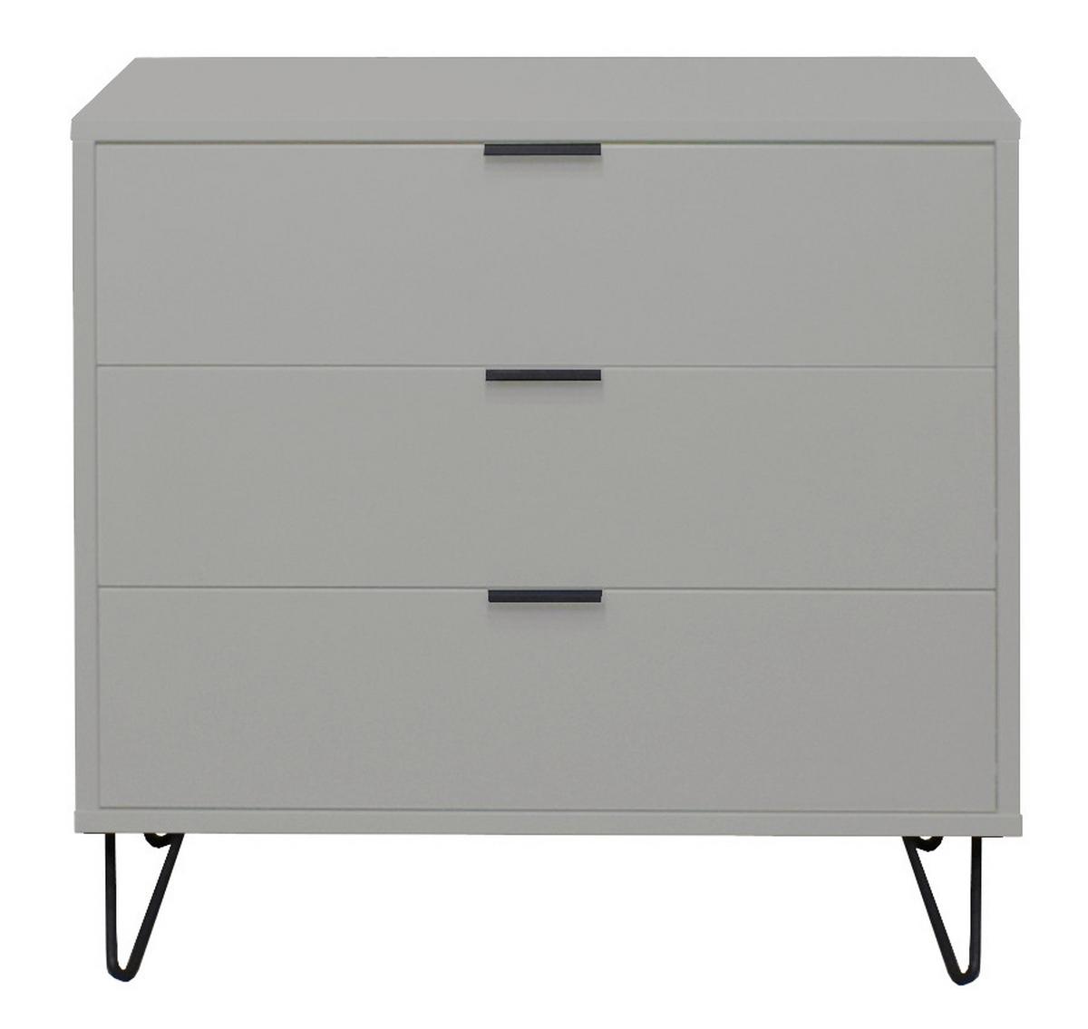 Komoda Bounty - siva/antracit, Moderno (81/67/45cm) - Premium Living