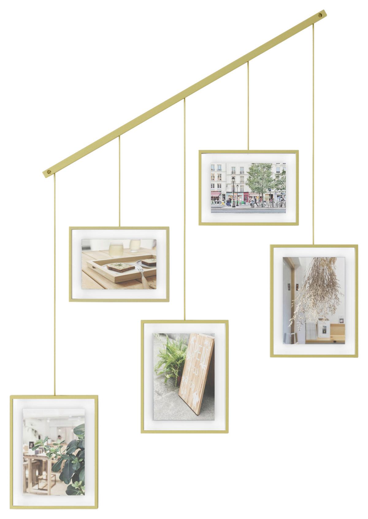 Collagen-Bilderrahmen Goldfarben - Goldfarben, Design, Glas/Metall (79,4/3,2/69,5cm) - Umbra