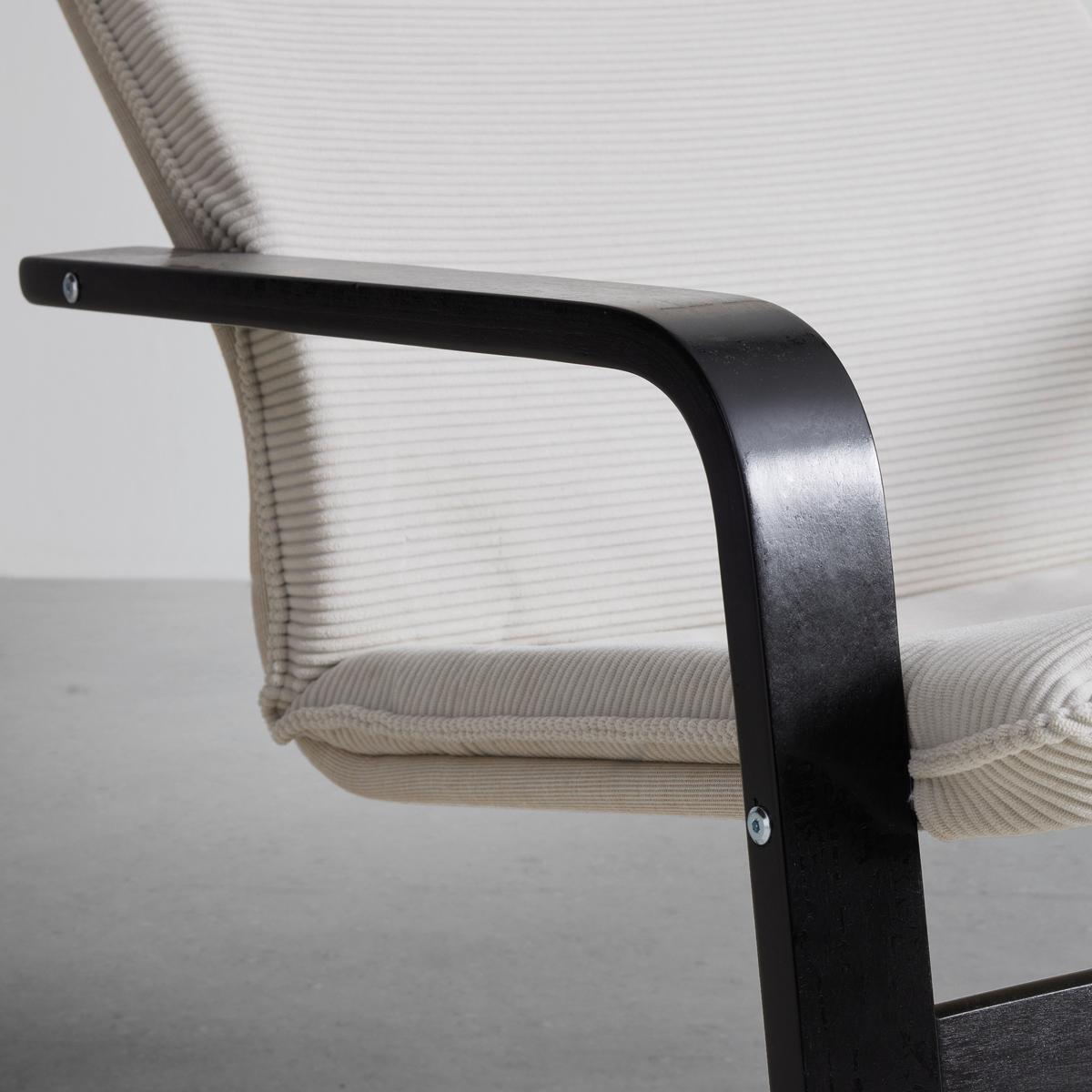 Scaun balansoar MANU II - crem/negru, Modern, lemn/metal (67/100/84cm) - Best Price