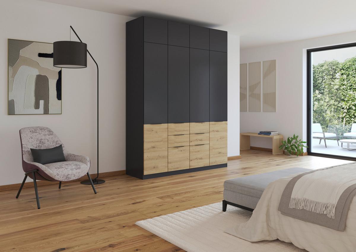 DULAP MAX-EXTRA - stejar Artisan/gri, Konventionell, material pe bază de lemn (181/210/54cm) - Modern Living