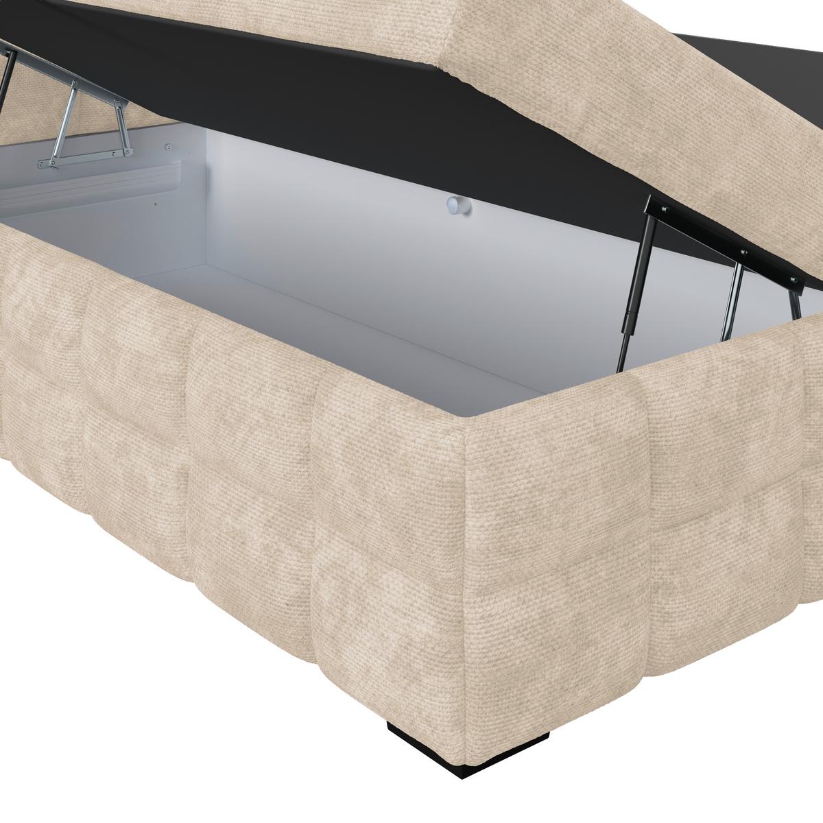 PAT BOX VEGA - alb/verde, Trend, lemn/textil (160/200cm) - Modern Living