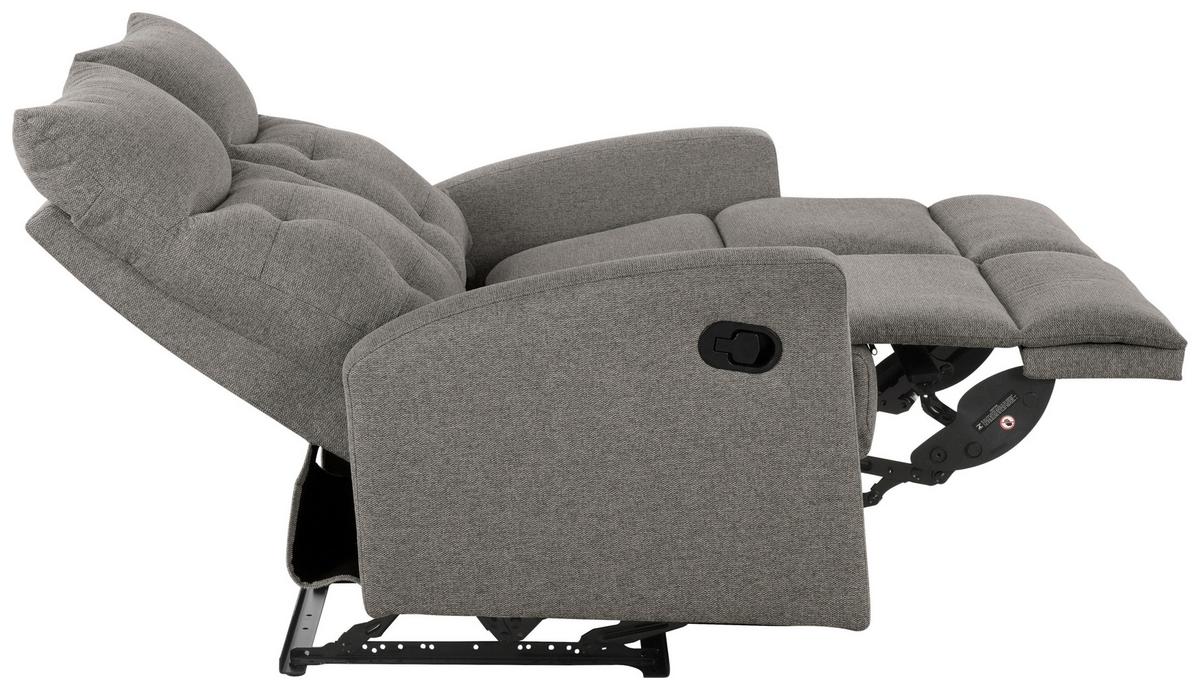 Dvosjed Sa Relaks Funkcijama Valencia - taupe, Moderno, drvo/metal (129/103/91cm) - Mömax