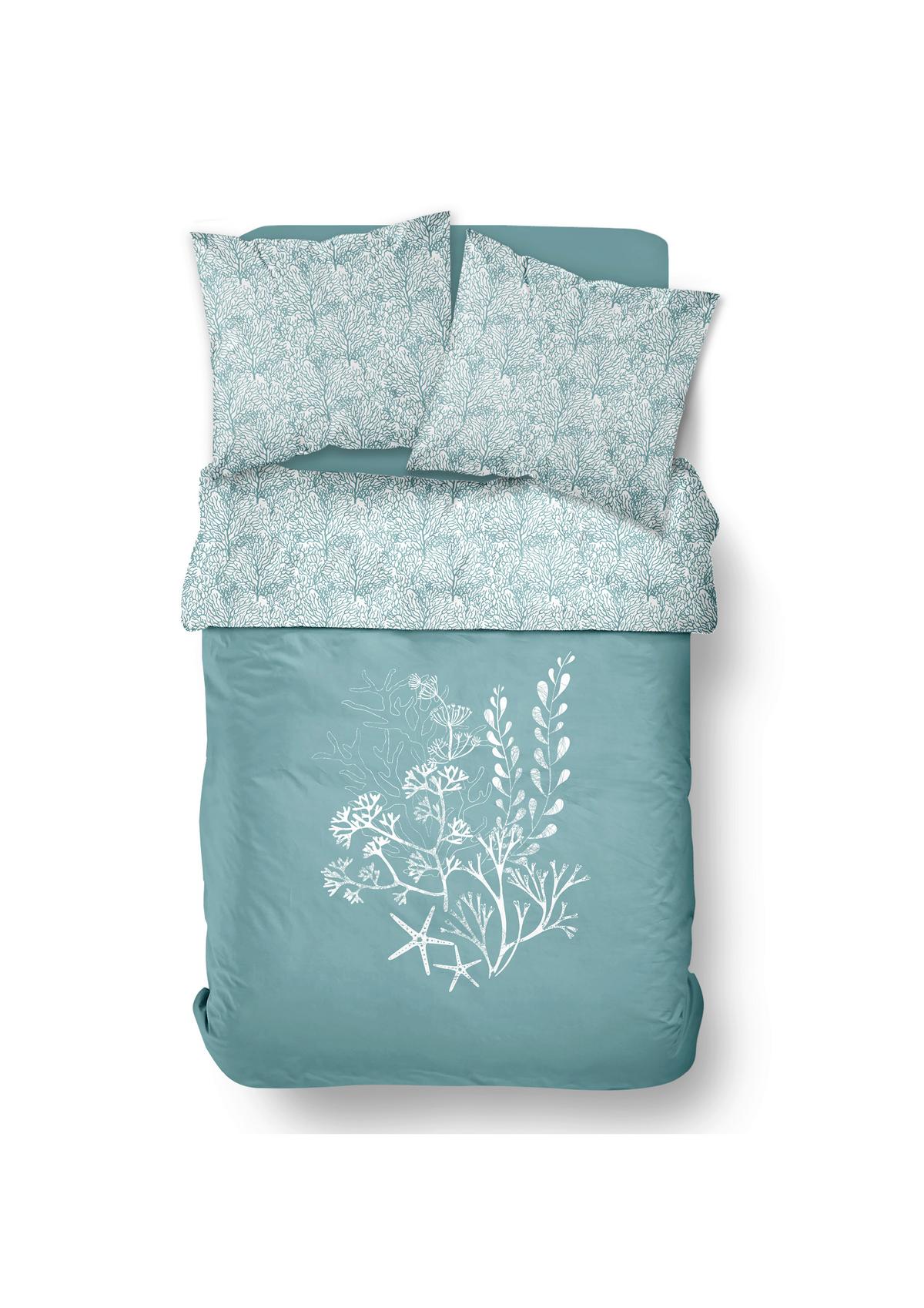 Ágyneműhuzat-garnitúra 3 Részes Tree - világoskék, Modern, textil (140/200cm)