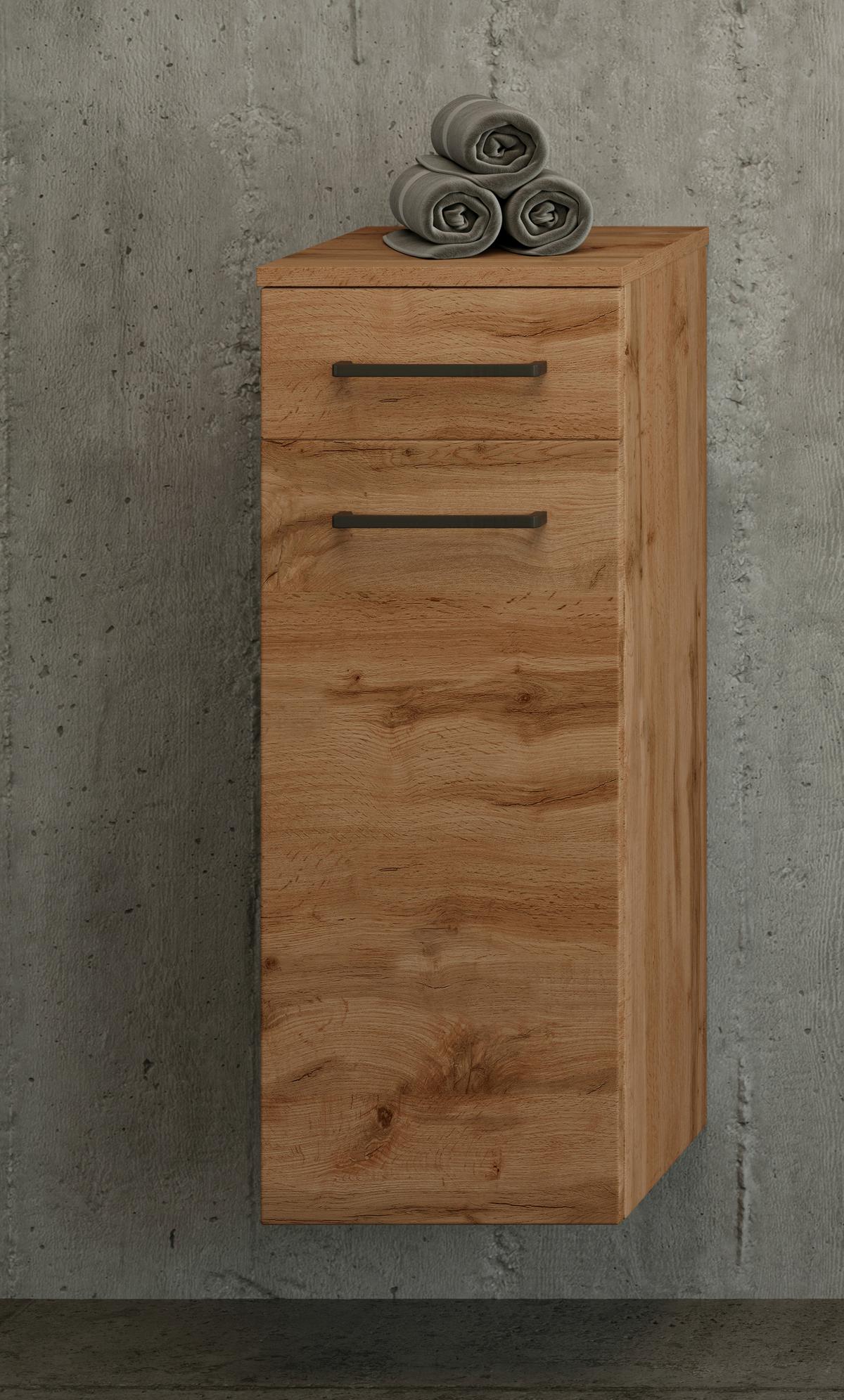 Unterschrank Manchester Eiche Wotan - Eichefarben/Eiche Wotan, MODERN, Holzwerkstoff/Metall (30/79/35cm) - Held