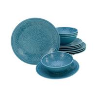 Jedilni Servis Orient Mandala, 18-Delni - svetlo modra, Trend, keramika - Creatable