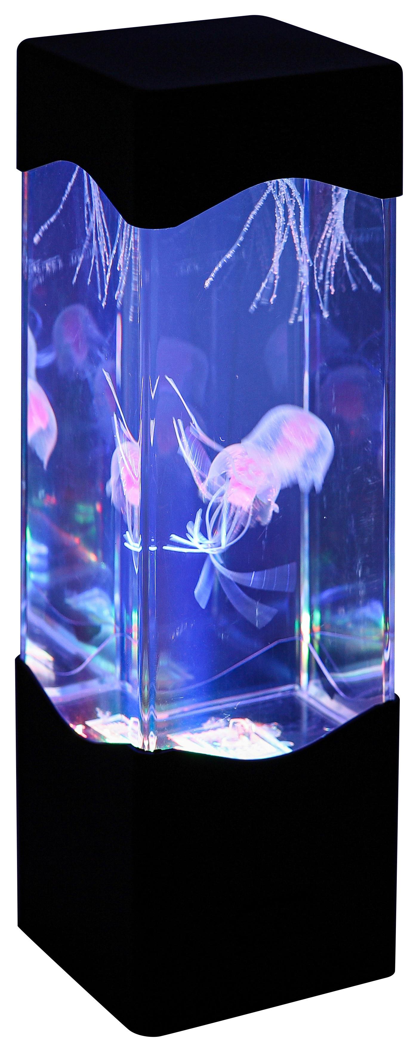 LED-DEKORATIONSLAMPA QUALI - svart/transparent, Modern, plast (7,5/23,3/7,5cm) - Mömax