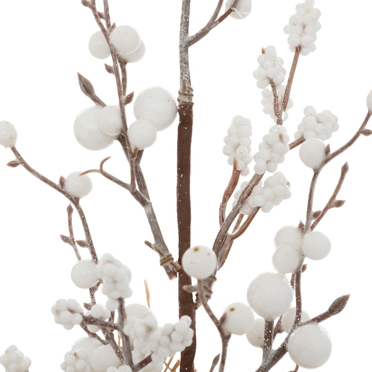 Floare artificială cca. 38 cm White Berry - Modern (8/8/38cm)