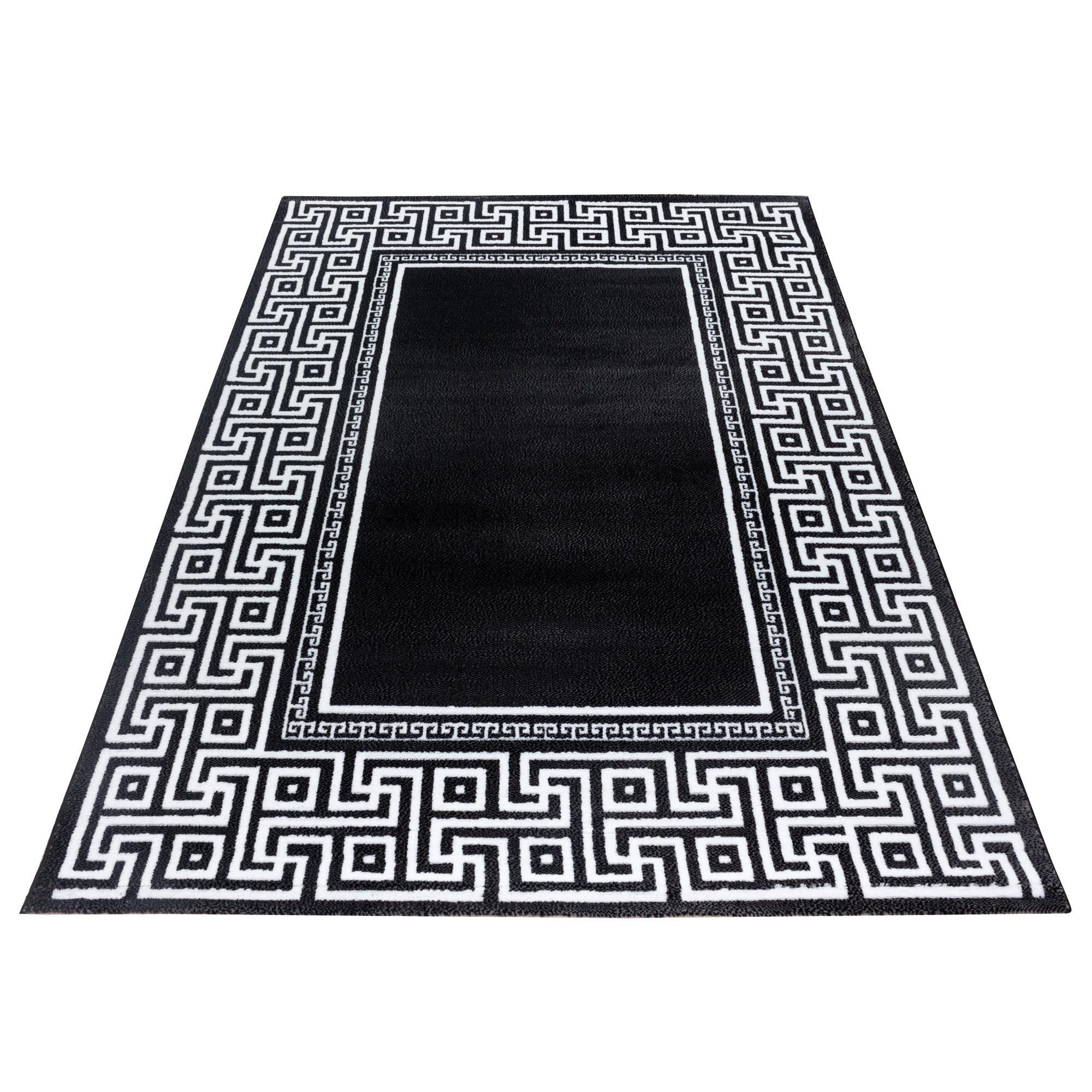 Tkana Preproga Parma, Črna/bela, Ca. 200x290cm - črna/bela, Konvencionalno, tekstil (200/290cm) - Novel