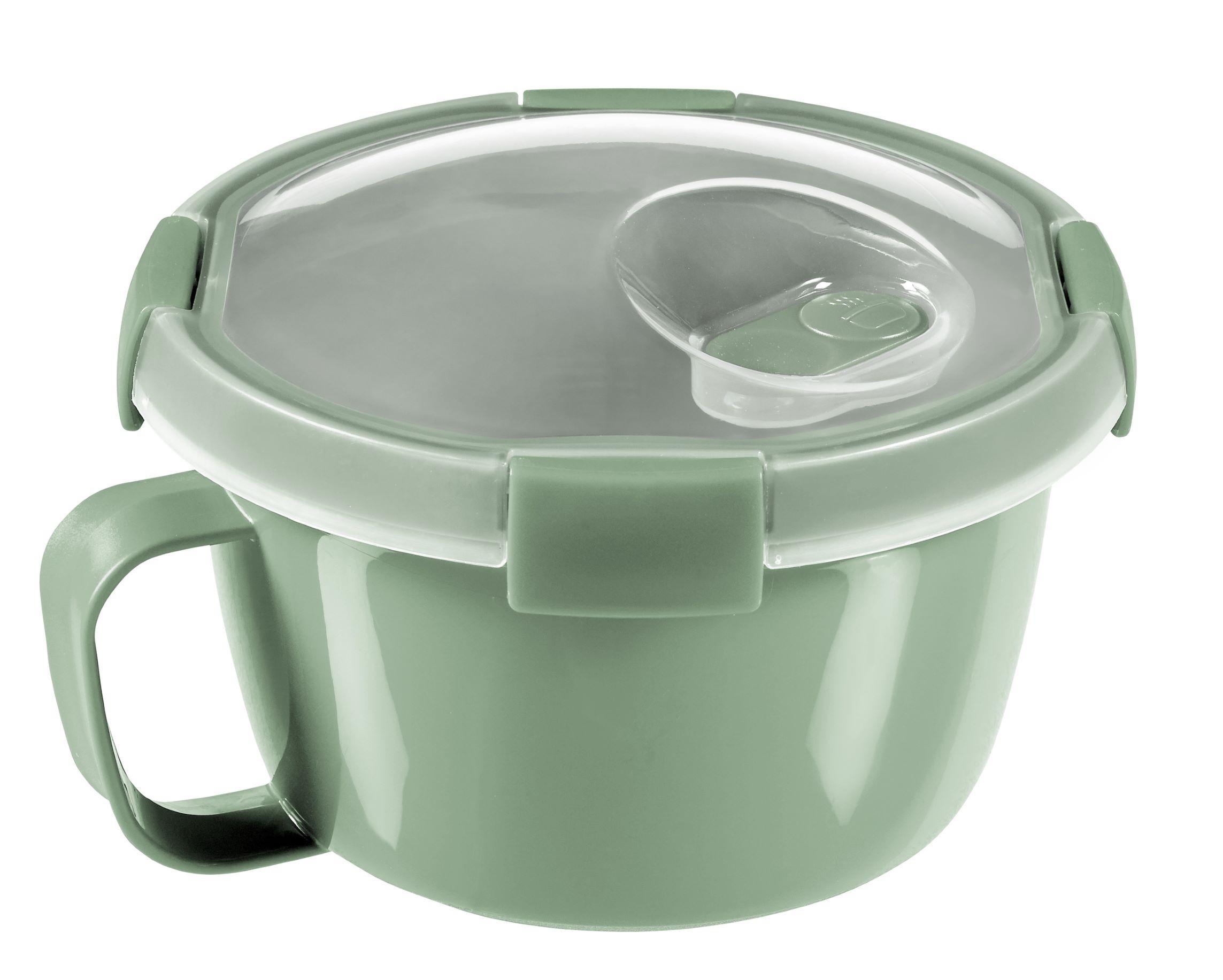 Recipient depozitare alimente Smart to go - verde, plastic (15,7/15,7/9,6cm)