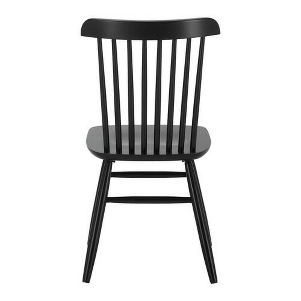 ZESTAW KRZESEŁ PEDRO - czarny, Modern, drewno (48/89/52cm) - Bessagi Home