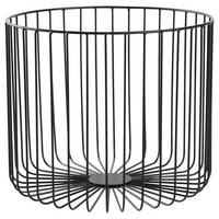 Coș PETRA I -PAZ- - negru, Basics, metal (28/23cm) - Modern Living