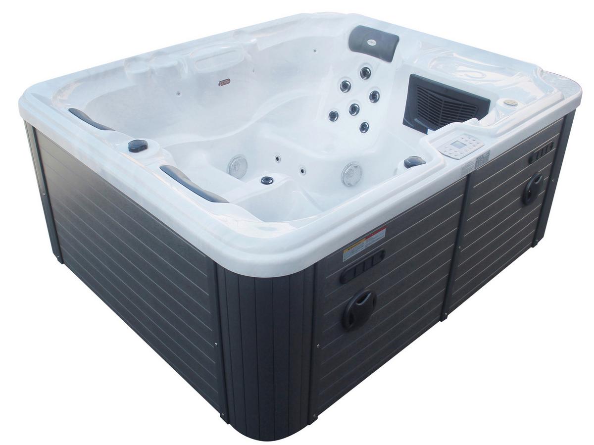 Whirlpool Adria Outdoorpool Grauweiß ca. 208x175x90cm - KONVENTIONELL, Kunststoff (208/175/90cm) - Sanotechnik