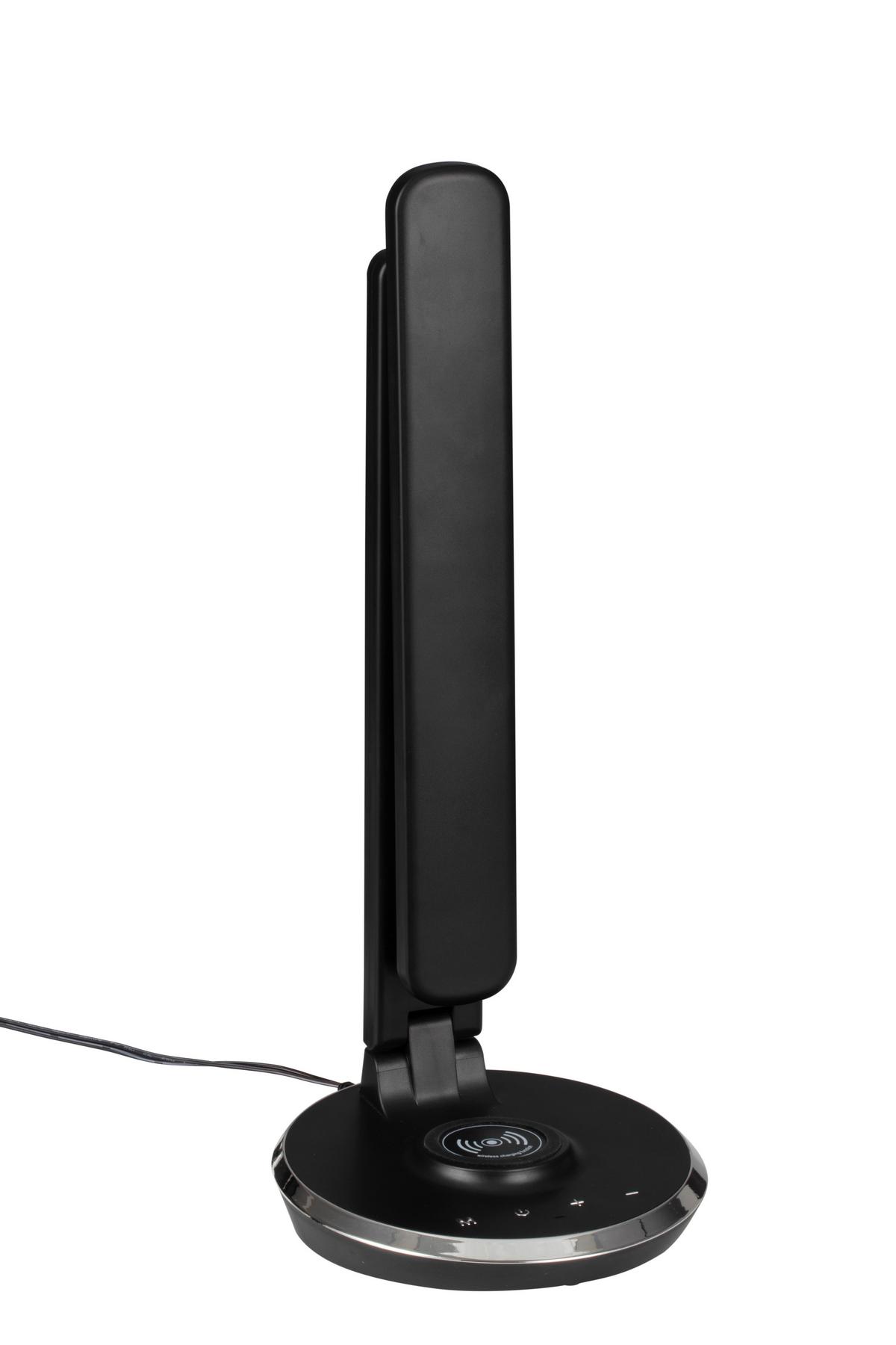 LAMPA BIURKOWA NEW CHARGE - czarny, Konventionell, tworzywo sztuczne (28/16/48,8cm) - Novel